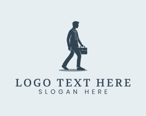 Staff - Professional Businessman Staff logo design