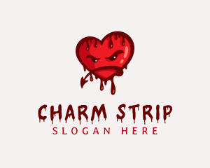 Bloody Demon Heart logo design