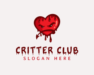 Bloody Demon Heart logo design