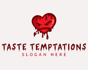 Bloody Demon Heart logo design