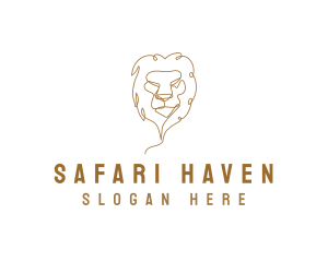 Safari Wild LIon logo design