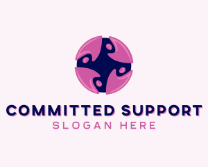 Human Support Organization logo design