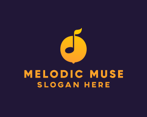 Lemon Music Note  logo design