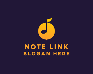 Lemon Music Note  logo design