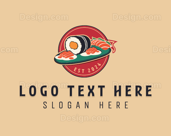 Asian Sushi Restaurant Logo