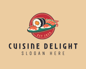 Asian Sushi Restaurant logo design