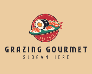 Asian Sushi Restaurant logo design