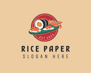 Asian Sushi Restaurant logo design