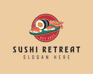 Asian Sushi Restaurant logo design