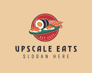 Asian Sushi Restaurant logo design