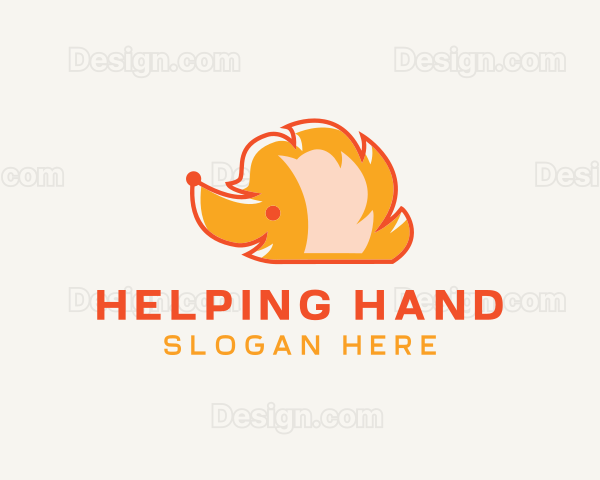 Hedgehog Pet Animal Logo