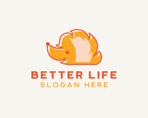 Hedgehog Pet Animal Logo