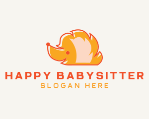 Hedgehog Pet Animal logo design