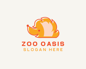 Hedgehog Pet Animal logo design