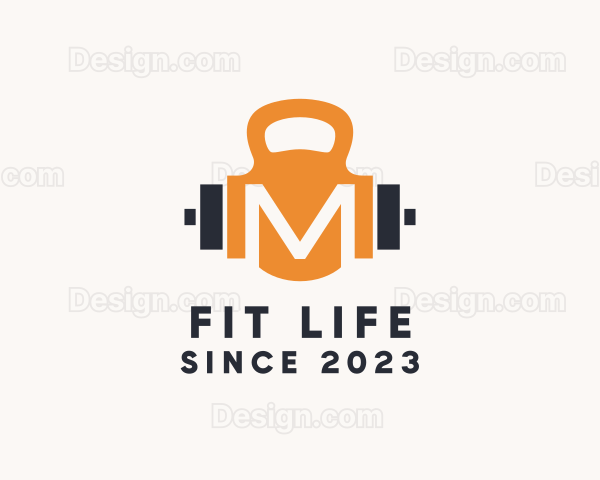Crossfit Gym Letter M Logo
