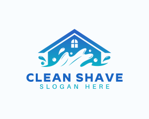 House Splash Cleaning logo design