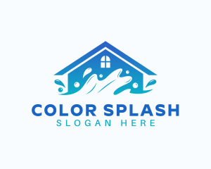 House Splash Cleaning logo design