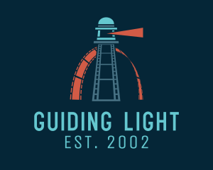 Sea Lighthouse Reel logo design