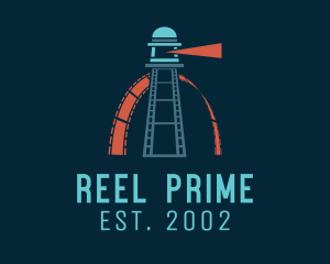 Sea Lighthouse Reel logo design