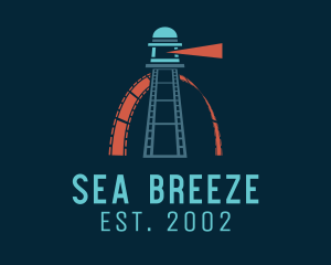 Sea Lighthouse Reel logo design