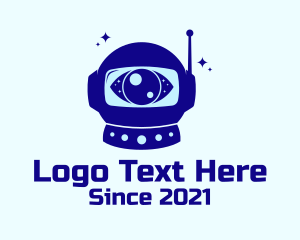 Astronaut Helmet Eye logo