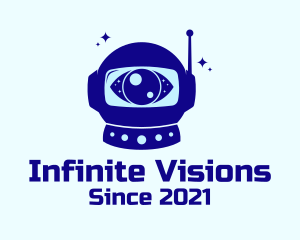 Astronaut Helmet Eye logo