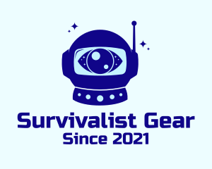 Astronaut Helmet Eye logo design