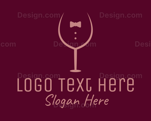 Elegant Winery Glass Logo