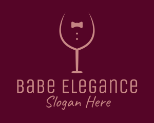 Elegant Winery Glass logo design