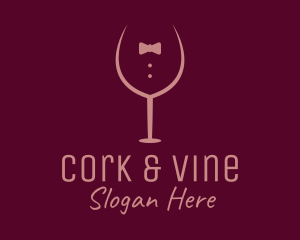 Elegant Winery Glass logo design