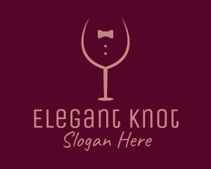 Elegant Winery Glass logo design