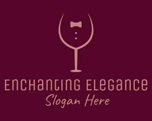 Elegant Winery Glass logo design