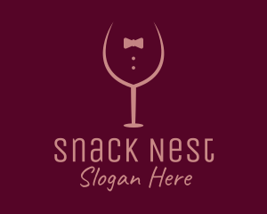 Elegant Winery Glass logo design