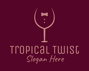 Elegant Winery Glass logo design