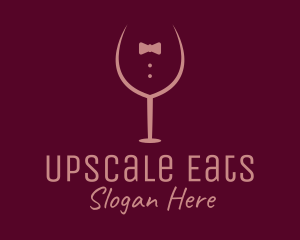 Elegant Winery Glass logo design