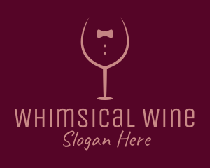 Elegant Winery Glass logo design