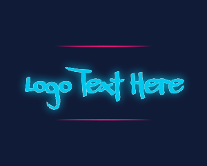 Graffiti Neon Wordmark logo