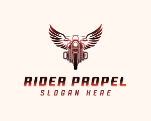 Vintage Motorcycle Rider logo