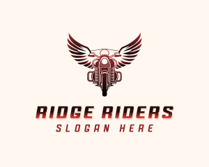 Vintage Motorcycle Rider logo design