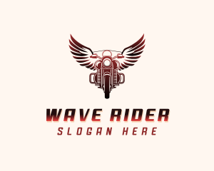 Vintage Motorcycle Rider logo design