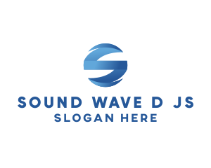 Fintech Wave Letter S logo design