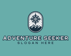 Compass Mountain Adventure logo design