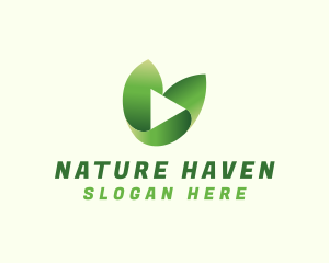 Nature Media Player logo design