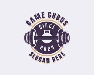 Gym Weights Bodybuilding Logo