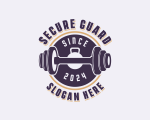 Gym Weights Bodybuilding Logo