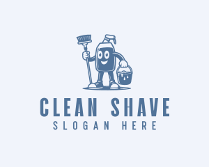 Cleaner Disinfection Washer Cleaning logo design