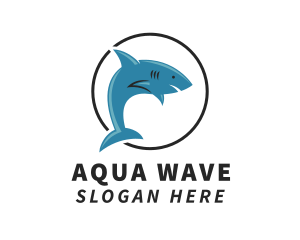 Swimming Shark Surf Gear logo