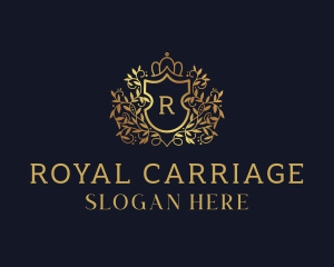 Shield Wreath Royalty logo design