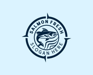 Fish Salmon Fishery logo design