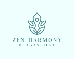 Health Meditation Zen logo design